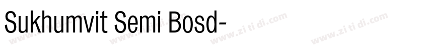 Sukhumvit Semi Bosd字体转换